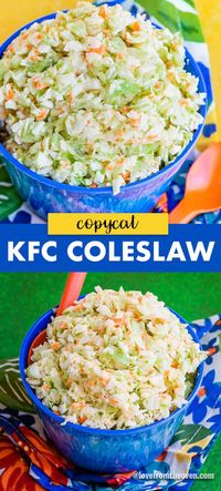 Easy KFC Coleslaw Recipe Copycat • Love From The Oven