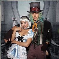 Vanessa and Austin won for cutest couples' Halloween costume this year with their Alice in Wonderland tribute. Vanessa captioned this adorable pic "best lookin Mad Hatter I've ever seen" and we def agree. #coupleoftheyear