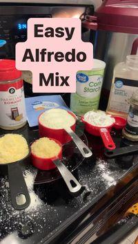 Easy Alfredo mix #cookingmix #saucemix #betterhomemade #alfredosauce #withveggies #kitchenshortcut #cooking #dinner #lunch #cookingwithkids #parmesancheese #parmesansauce #parmesan #garlic #italianseasoning #stovetopsauce #trendingrecipes