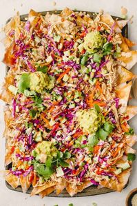 Asian Chicken Wonton Nachos | Destination Delish