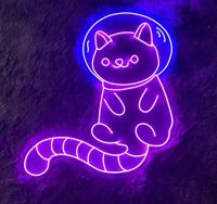 (eBay) Find many great new & used options and get the best deals for LED LIGHT NEON SIGN Game Computer Room Wall ART Decor CUTE CAT ASTRONAUT FUNKY at the best online prices at eBay! Free shipping for many products!