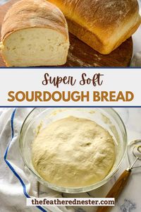 This is the softest Sourdough Bread you'll ever try. With a soft inside and perfect texture, it’s ideal for making sandwiches, toast, or simply enjoying with butter. Made with a sourdough starter, this bread is flavorful, hearty, and surprisingly easy to bake at home. Save this recipe to enjoy fresh, homemade sourdough bread anytime.