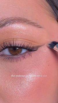 Lining brown eyes with a dark brown liner will make them pop, adding a small wing elongates + lifts, eye drops brighten, and mascara brings it all together 🤎  #Ecowisper #makeupforbrowneyes #makeuptutorial #makeupideas #eyeliner #eyelinertutorial #eyemakeup #mascara