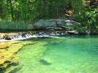 Travertine Creek was originally called Sulphur Creek and its main water supply comes from Antelope and Buffalo Springs.