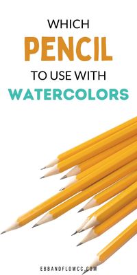 Learn about the best pencil for watercolor paint. Get easy tips for using pencils to sketch before painting with watercolors.