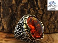 Excited to share the latest addition to my #etsy shop: Turkish 925 Sterling Silver Amber Agate Aqeeq Stone Handcrafted Rings sizes 7 to 14, Aqeeq Agate Stone Handcrafted Silver Ring, gift for her #geometric #oval #bohohippie #silver #orange #amber #stone #women https://etsy.me/3yXVBo5