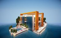 Modern Island House Minecraft Project