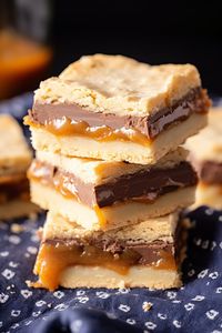 Chocolate Caramel Shortbread Bars