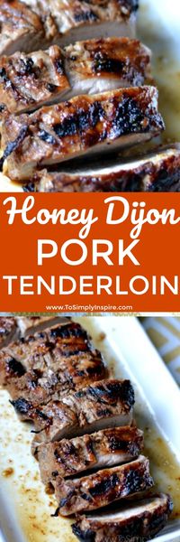 Just 2 ingredients make this Honey Dijon Pork Tenderloin a perfectly juicy and tender blend of sweet and tangy.