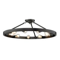 Golden Lighting 1019-9SF BLK Castile 9 Light 32" Wide | Build.com