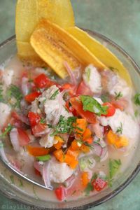 Cebiche o ceviche de pescado