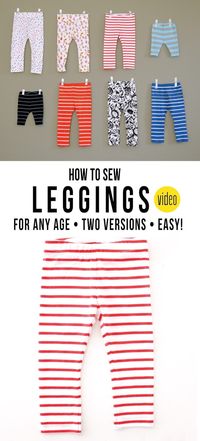 How to sew a Pair of Leggings, for any age… | MADE