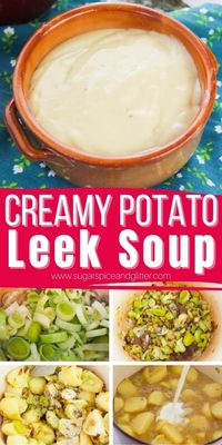 A delicious potato soup recipe perfect for chilly days when you can use some comforting, cozy flavors. This Potato Leek Soup is slightly sweet, creamy and rich in potato flavor, gently rounded out with a few earthy seasonings.