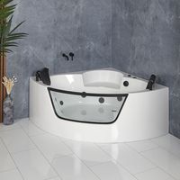 Het Breeze 140cm x 140cm whirlpool hoekspa-bad is voorzien van een opvallende glazen front en creëert een luxe, design look in uw badkamer.

Het bad heeft een stijlvol hoek-ontwerp en is voorzien van 8 whirlpooljets voor de ontspannendste en heerlijkste badervaring. De zwarte jets en bedieningselementen zorgen ook voor een prachtige, design look.

Dit whirlpool spa-bad heeft een robuuste, stevige, versterkte constructie en is zeer goed bestand tegen dagelijkse slijtage, waardoor jarenlang gebruik gegarandeerd is.