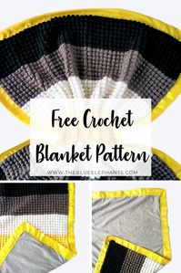 The Bright Stars Bobble blanket is a cute, modern, and simple crochet blanket for your little one. Crochet a textured blanket today with this free pattern!