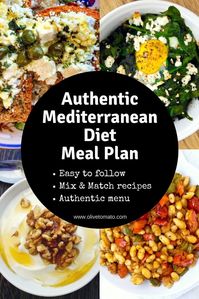 With this easy guide, you will get an easy to follow authentic Mediterranean diet meal plan with everything you need to get started: recipes and tips.