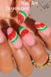 nail design watermelon