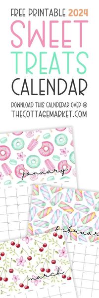 Savor 2024 with our Free Printable 2024 Sweet Treats Calendar – a delightful blend of organization and mouthwatering dessert art. Download now! Welcome to a year that’s about to get a whole lot sweeter! The “Free Printable 2024 Sweet Treats Calendar” is here to make your days a little brighter and a lot tastier. We’ve whipped up a delightful calendar filled with mouthwatering desserts, and it’s yours to enjoy – absolutely free. #Freeprintable2024calendar