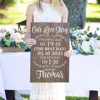 Our Love Story Wedding Sign – Z Create Design