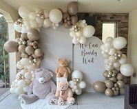 192pcs Brown Apricot Doubled Ballon Arch Eucalyptus Balloons Garland, Birthday Bridal Shower Gender Reveal Engagement, Oh Baby Neon Light - Etsy