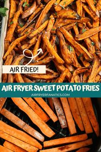 Make the best Air Fryer Sweet Potato Fries in just about 15 minutes, plus naturally gluten-free with real ingredients and not much oil!