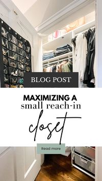 Maximizing a small reach-in closet where every inch counts — Organize Nashville