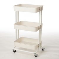 PRICES MAY VARY. Ample space for storage & organization: with 3 tiers, this cart is perfect for keeping anything from files, books, papers, cosmetics, to toys tidy and organized Durable Construction: metal frame is sturdy and long lasting. Plastic drawers keep structure and make for easy cleaning Mobile: features 4 caster wheels, for mobility and convenience Perfect size: measuring x , This cart has a small footprint, making it perfect to store in any room of the house Choose from multiple color