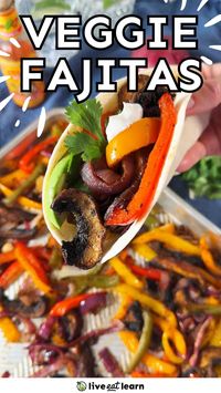 Spice up your Fajita Friday with these Veggie Fajitas, a delicious vegetarian and vegan friendly blend of mushrooms, bell peppers, onions, and a whole lot of flavor. Ready in about 30 minutes and all on one sheet pan, these vegetarian fajitas are a favorite in our house (and our readers’ too – see comments!)