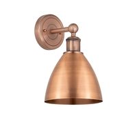 Innovations Lighting-616-1W-AC-MBD-75-AC-Collection: Metal Bristol, Material: Brass, Finish Color: Antique Copper, Width: 7.5", Height: 12", Length: 8.25", Depth: 8.25", Height From Outlet Box: 2.25", Backplate Width: 4.5", Backplate Length: 4.5", Lamping Type: Incandescent, Number Of Bulbs: 1, Wattage: 100 Watts, Dimmable: Yes, Moisture Rating: Damp Rated, Desc: Innovation at its finest and a true game changer. Edison marries the best of our Franklin and Ballston collections to give you versati