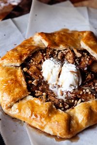 Cinnamon Apple Galette with Salted Maple Glaze - My Baking Addiction