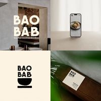 Brand design concept for a pan-African restaurant titled 'Boabab'.