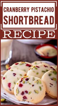 Cranberry Pistachio Shortbread Recipe For Sweet Nutty Treat