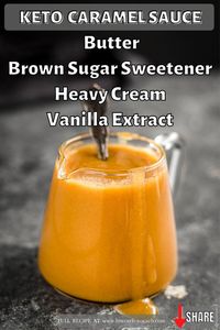 Learn How To Make Sugar Free Caramel Sauce with 3 Ingredients only, including our own Homemade Sugar-Free Brown Sugar. This Homemade Keto Caramel Syrup is fully Low Carb, Gluten-Free with a Dairy-Free Option, and perfect for Diabetics.