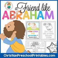 Free Abraham Bible Printables. Fun Bible Crafts, Activites, Games and Teaching resources for your Abraha Bible Lessons. Friend of God and God Provides Bible Themes.