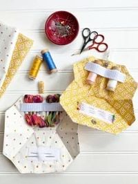 Needle and Thread Case FREE pattern by Sharon Holland | Fabric: Community by Rachel Erickson of Citrus & Mint Designs for Riley Blake Designs | sewing | quilting | sewing fabric | heart fabric | small sewing | needlebook | organization