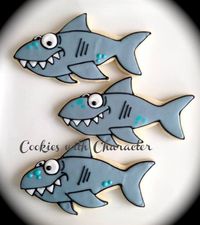 sugar cookie sharks | shark cookie