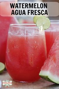 This watermelon cooler is a refreshing drink that young and old will love. Learn how to make this delicious agua fresca at home. It will take just minutes to make. | how to make watermelon agua fresca| watermelon ideas | #aguasfrescas #easyrecipe #mexicandrinks