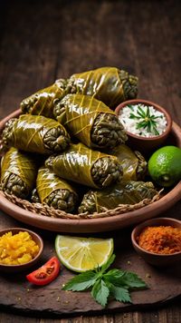 Enjoy a taste of Greece and Turkey with our authentic Dolma recipe! Perfectly seasoned rice wrapped in grape leaves. 🇬🇷🇹🇷 #GreekFood #TurkishCuisine