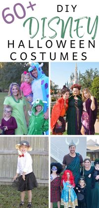 Get ready for Halloween with these DIY costumes inspired by all your favorite Disney characters! Costume ideas for families, kids, and couples!