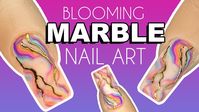 EASY Marble Nail Art using Blooming Gel - YouTube