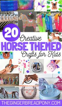 20 Creative Horse Themed Crafts for Kids - The Gingerbread Pony