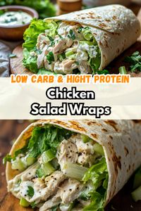 The ultimate low-carb, high-protein chicken wraps! Perfect for a nutritious and satisfying meal