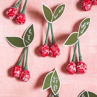 We’ve taken a classic candy and turned it into a fruity treat that makes the perfect token of appreciation. These Tootsie Pop Cherry Valentines are super easy to put together and equally delicious. Included in this purchase is the following: 1 PDF of the cherry leaf template 1 PDF of the cherry leaf printable (with the below phrases) "I pick you" "You're my cherry on top" "You're cherrific" "You are cherry sweet" "Mon cherry amour" "Happy Valentines Day" "I love you cherry much" "I cherry-ish yo