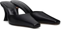 BY FAR: Black Selene Mules | SSENSE