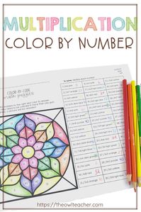 Engage your students with this multiplication color by number activity! Help students practice their multiplication facts while engaging them in this math center that is perfect for any upper elementary classroom!