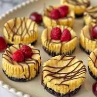 Mini Baked Cheesecakes - VJ Cooks