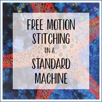 Free motion stitching on a standard sewing machine | Thread sketching in action | Deborah Wirsu