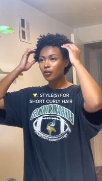 Short cute natural hairsyke for 4b hair type. natural hairstyle for black women. tiktok: ashalanegra