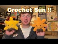 crochet sun jellycat plushie tutorial!!