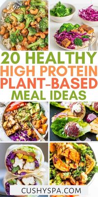 Eating a healthy protein diet can be much easier when you make these tasty high protein vegan meals for your high protein diet. These easy meals are plant-based to help you eat more nutritiously.